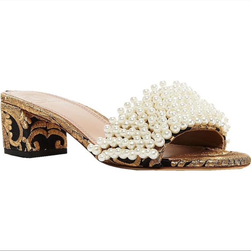 Tory Burch Tatiana Pearl Slides 7.5